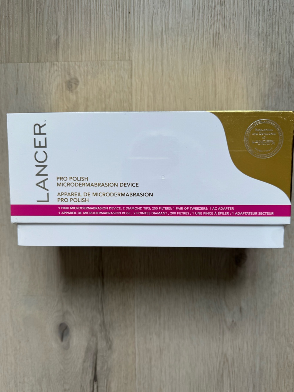 New in Box Lancer Skincare Pro Polish Microdermabrasion Device Sealed Pink